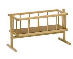 BERCEAU DE POUPÉE EN BOIS NATUREL - JB POITRAS